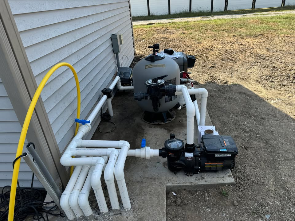 pool installation near you fireplace